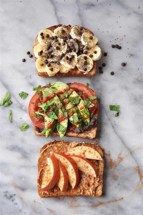 Simple Healthy Vegan Breakfast Toast that isn't Boring - Veganosity