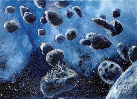 Asteroid Mining Station Painting by Murphy Elliott - Fine Art America