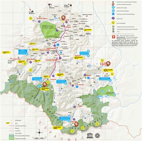 Tourist Map of Surroundings of Lourdes - Ontheworldmap.com