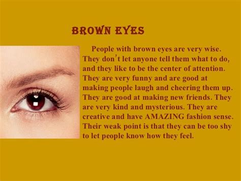 What Does Your Eye Color Say About You | Brown eyes facts, Eye color facts, Eye facts