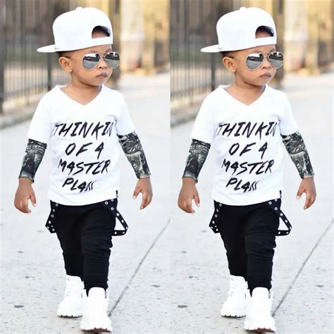 Cool Jongens Kleding Set Pasgeboren Baby Baby Boy Cool Ontwerp Graffiti ...