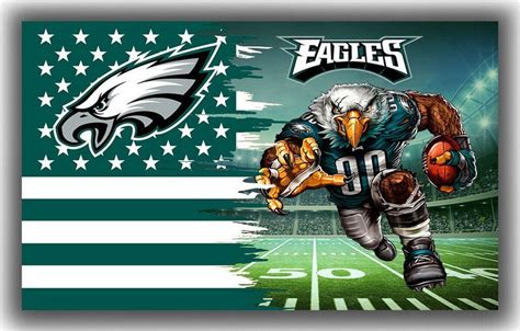 Eagles 3D Mascot Flag – US Sports Nation