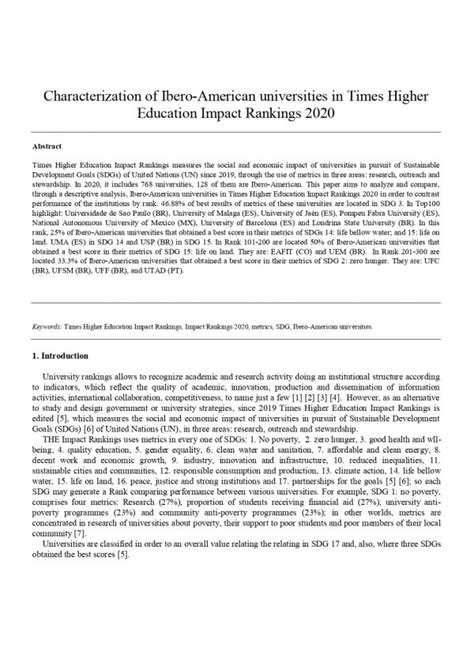 Characterization of Ibero-American universities in Top500 of Academic ...