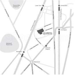 Lodha Group Lodha Excelus Map - Shastri Nagar, South Mumbai Location Map