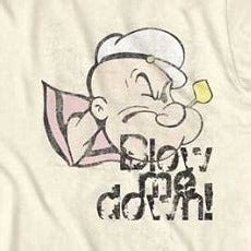 Popeye Blow Me Down Lightweight T-Shirt