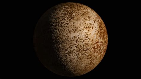 Planet Mercury Beautiful 3d Animation Of Mercury Planet Rotates With ...