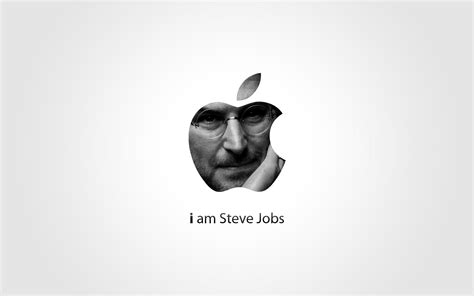 Steve Jobs Apple Logo Wallpaper