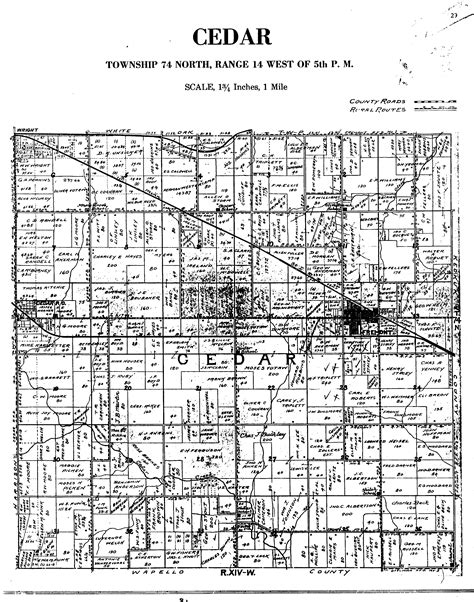 1920 Plat Maps Mahaska County of Iowa