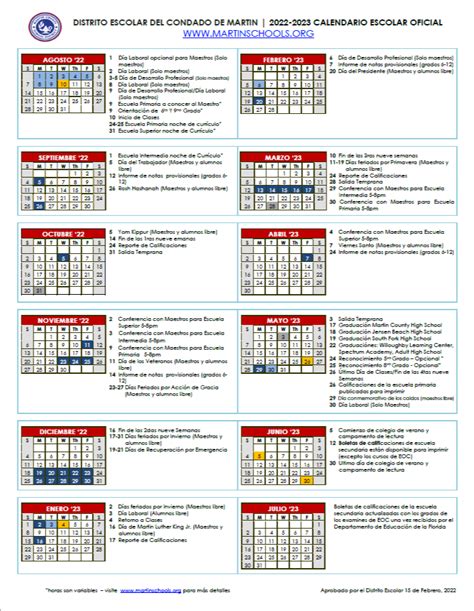 Calendars | MARTIN COUNTY SCHOOL DISTRICT