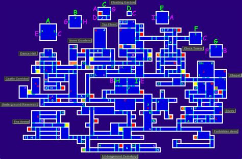 Castlevania: Aria of Sorrow Map