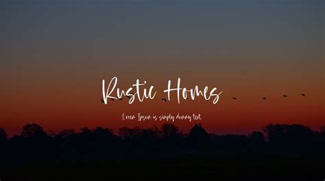 Rustic Homes Font : Download Free for Desktop & Webfont