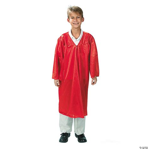 Kids' Red Shiny Elementary School Graduation Robe | Oriental Trading