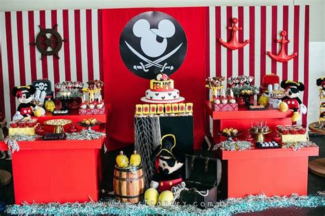 Kara's Party Ideas Mickey Mouse Pirate Themed Birthday Party | Kara's ...