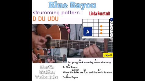 Blue Bayou - Linda Ronstadt guitar chords w/ lyrics & strumming tutorial - YouTube