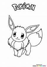 Eevee Coloring Pages Printable sketch template