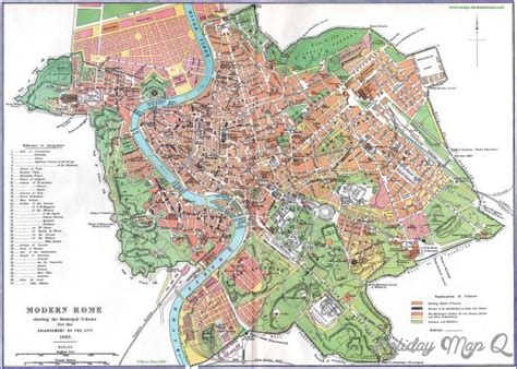 Map of Rome - HolidayMapQ.com ® | Rome streets, Street map, Visiting ...