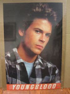 vintage 1986 Youngblood poster Rob Lowe hockey movie film actor 4664 | eBay