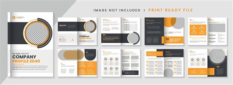 Company profile brochure template or multipage business brochure design template 7489198 Vector ...