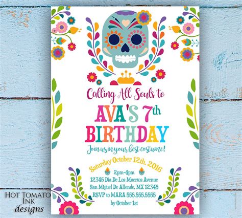 Dia De Los Muertos Invitation Template Free