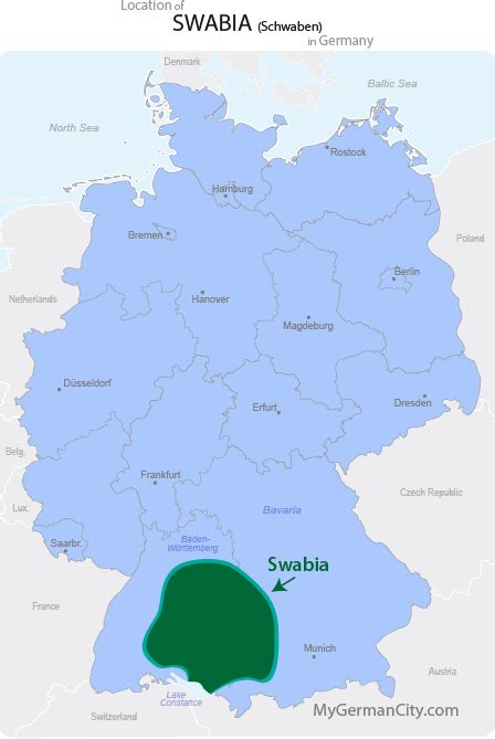 Swabia Map - Schwaben Map