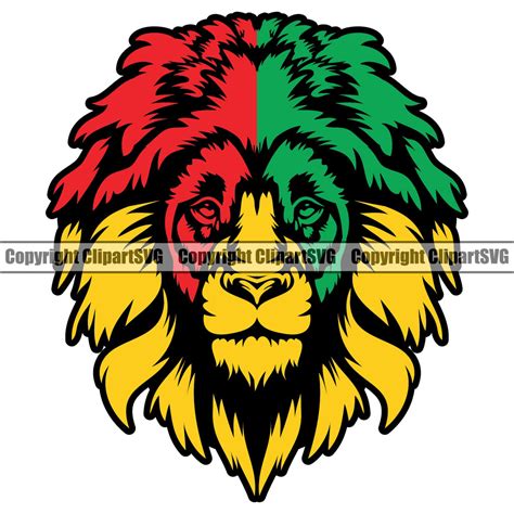 Rasta Reggae Lion Lions Flag Rastafari Rastafarian Pride Proud Jamaica ...