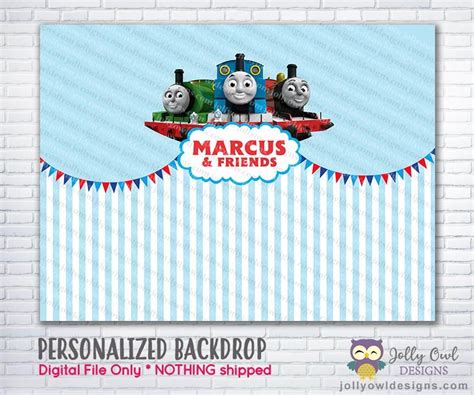 Thomas and Friends Party Backdrop | Backdrops for parties, Thomas and friends, Friends party