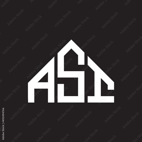 ASI letter logo design. ASI monogram initials letter logo concept. ASI letter design in black ...