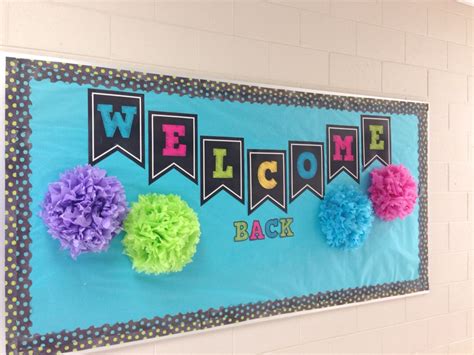 Welcome back bulletin board | Back to school bulletin boards, School ...