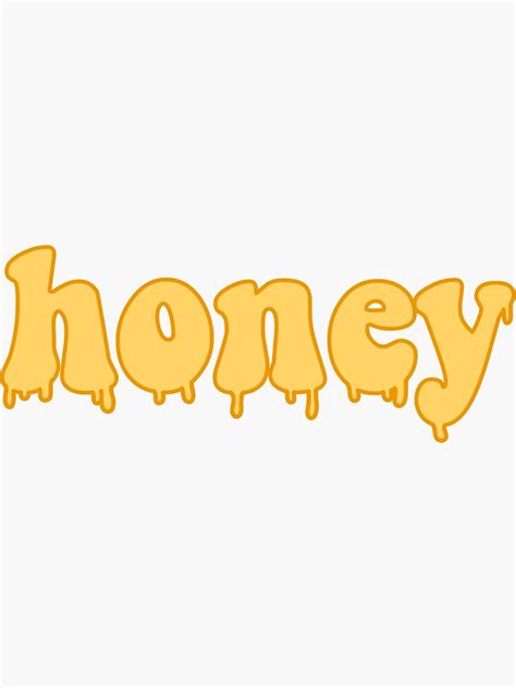 "honey drip" Sticker for Sale by carleemarkle | Redbubble