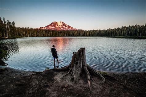 Camping at Takhlakh Lake, Washington