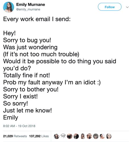 Every Work Email I Send: So Sorry I Exist! (27 Funny Work Email Memes)