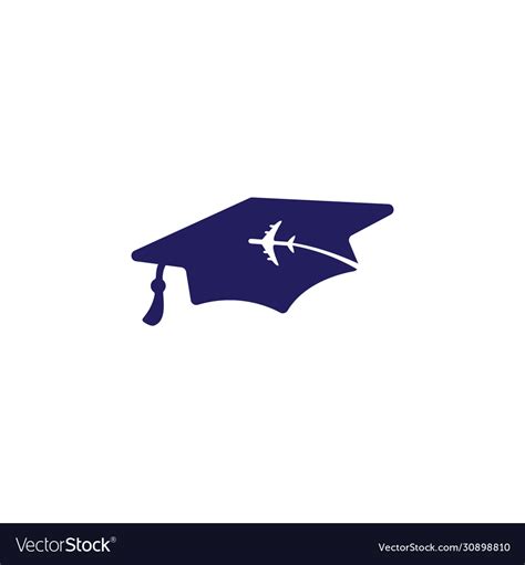 Study abroad logo design Royalty Free Vector Image