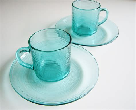 Vintage Glass Dishes Arcoroc Jardiniere Turquoise | Etsy Canada | Glass dishes, Glassware, Vintage