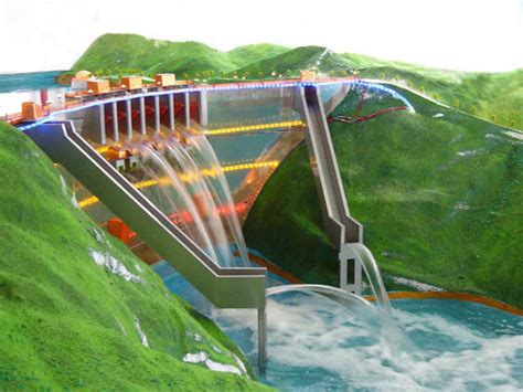 China Hydro Dam and Pivot Model, Industrial Model Making, 3D Model Industrial, Demonstrational ...