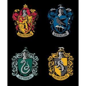 Harry Potter Fabric Panel Hogwarts House Crest 44" x 36" by Camelot ...