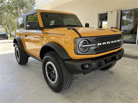 2022 Ford Bronco Badlands 35 Miles Cyber Orange Metallic Tricoat 2d ...