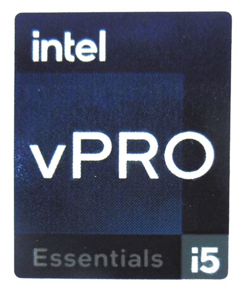 Original Intel i5 vPRO Essential Sticker 18 x 22mm / 11/16″ x 7/8″ [1144] – Vath Ventures