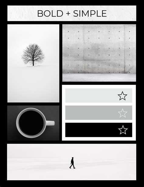 Bold Simplicity Mood Board - Venngage