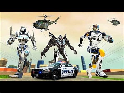 Grand Police Car Robot Transform - Robot War Game - Android Gameplay ...