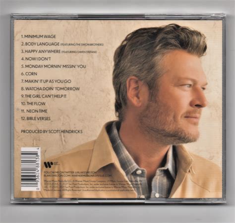 Blake Shelton Body Language 2021 CD Happy Anywhere Gwen Stefani - CDs