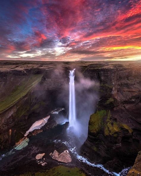 Check out this colorful capture of a sunrise at one of Iceland's ...