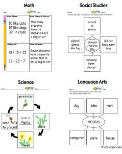 Free Graphic Organizers Worksheets | edHelper.com