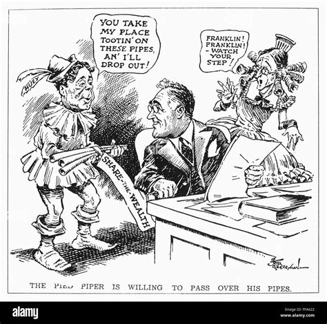 ROOSEVELT CARTOON, 1934. /nPresident Franklin D. Roosevelt displaying ...