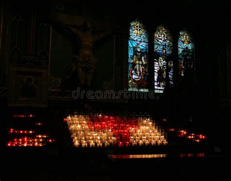 Notre Dame Interior, Montreal Editorial Stock Image - Image of religion ...