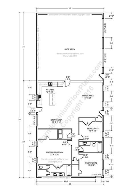 40X80 Barndominium Floor Plans - floorplans.click