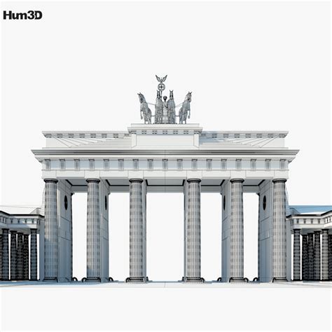 Brandenburg Gate 3D model - Architecture on Hum3D