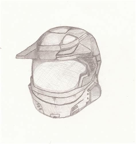 Halo Helmet Sketch by OneOfLifesMysteries on DeviantArt