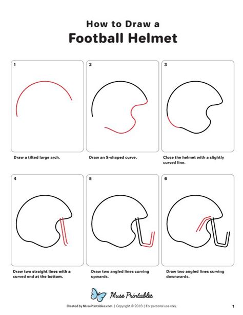 football helmet drawing tutorial - By A Great Webcast Frame Store