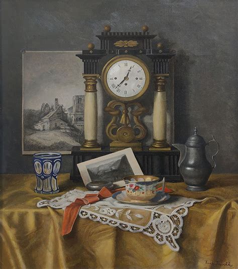 Franz Krischke - Old Clock | Renjeau Art Galleries