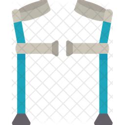Crutches Icon - Download in Flat Style